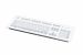 Foil covered keyboard, white, frontview