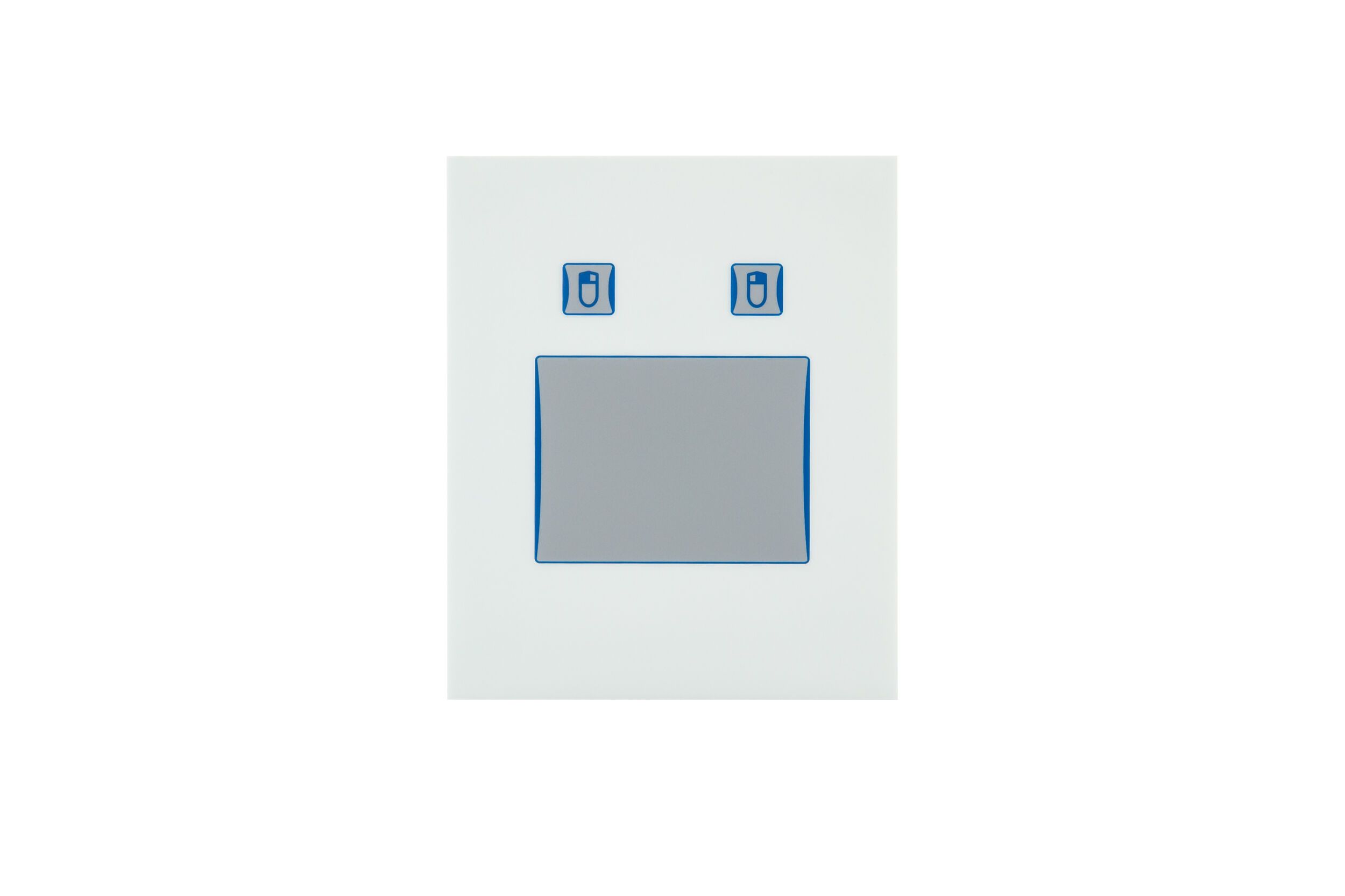 Touchpad front panel industrial installation module with 2 mouse buttons