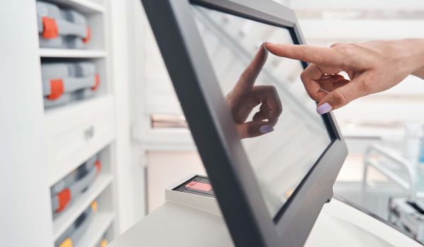 A close up of a Panel PC