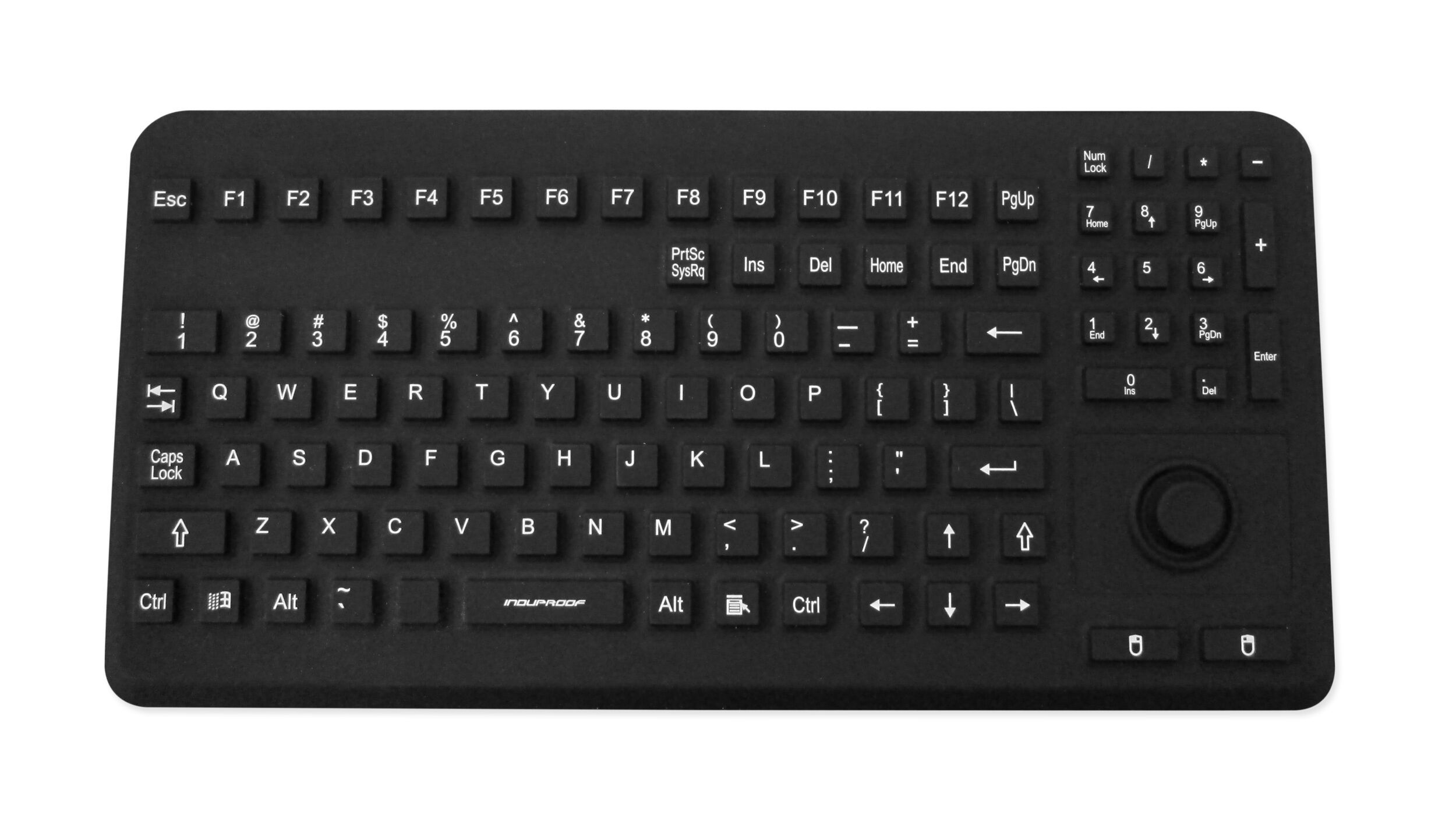 Induproof Advanced, silicone keyboard, black