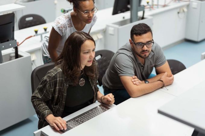 Industeel panel mount keyboard in use