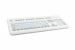 Foil covered keyboard, white, front view