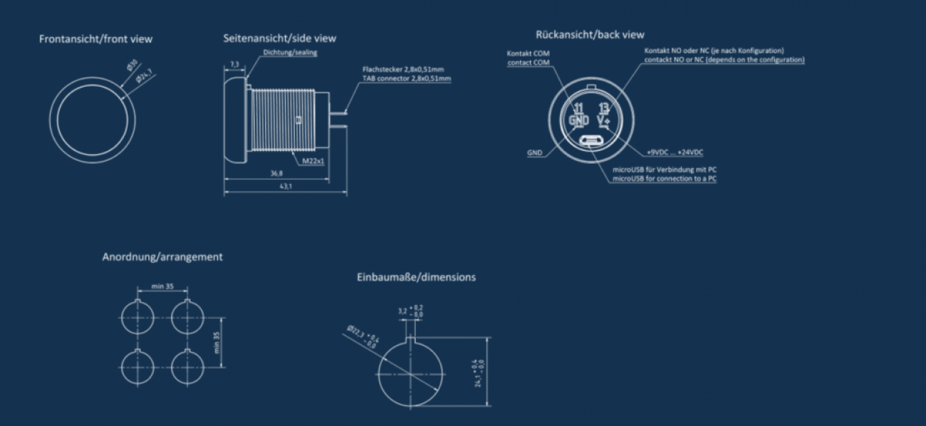 capacitive switch detail