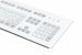 Foil covered keyboard, white, sideview